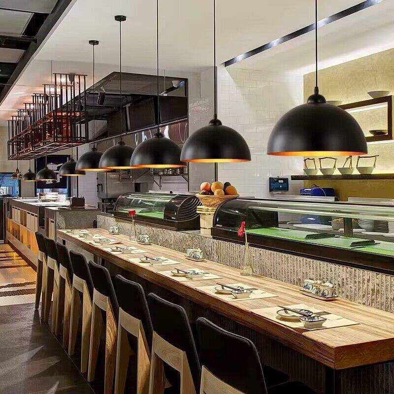 Black Dome Pendant Lights