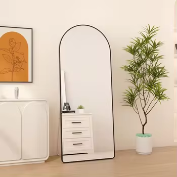 Arched Full-Length Mirror with Stand